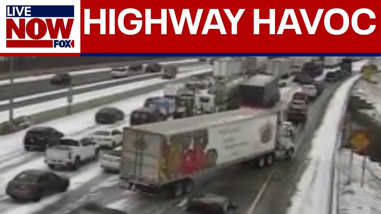 BREAKING: Winter weather wreaks havoc on Detroit highway
