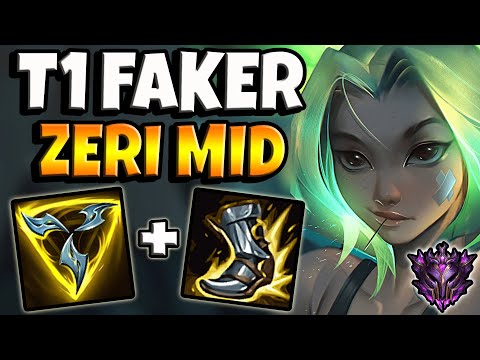 T1 Faker Zeri MID vs Corki - Patch 12.2 Ranked Master Korea ✅