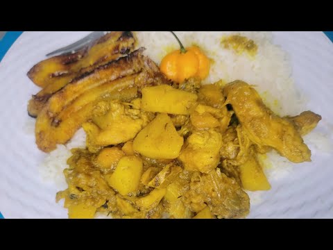 Curry Chicken/ How to cook curry chicken and white rice/ Jamaican Style