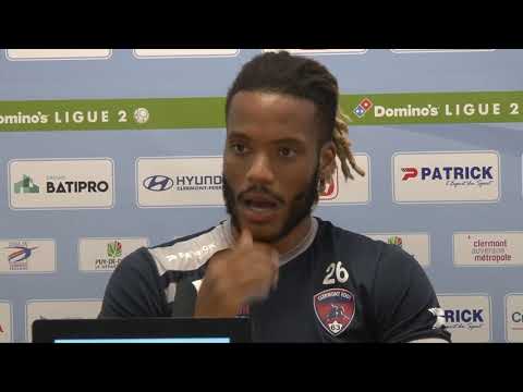 Julio Donisa, attaquant titulaire du Clermont Foot contre Le Mans