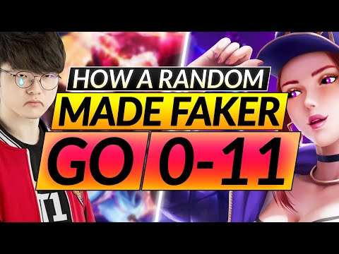 Akali One-Trick Makes FAKER GO 0-11 - How to Make ANYONE RAGEQUIT - LoL Midlane Guide