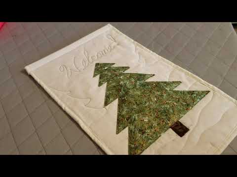38.Quilting:  Making (Holiday) Trees Using Flying Geese Patches & Applique    Hightower Stitching