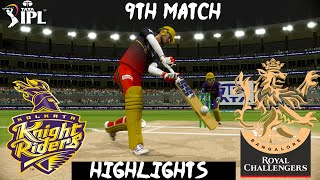 Kolkata Knight Riders vs Royal Challengers Bangalore 9th IPL Match 2022 - Cricket 22 Gameplay 1080P