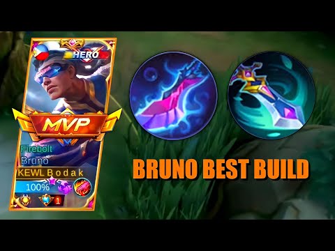 MLBB BRUNO BEST BUILD | BRUNO BEST BUILD AND EMBLEM - MLBB