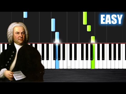Bach: Air on the G string - EASY Piano Tutorial by PlutaX - Synthesia