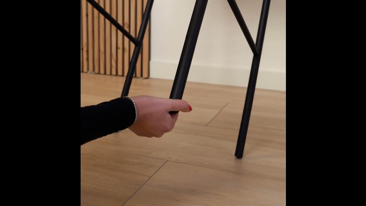 Barhocker Andor recycelter Stoff taupe 65 - 78 cm