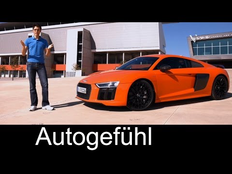 FULL REVIEW All-new Audi R8 V10 plus test driven 2016 with racetrack - Autogefühl