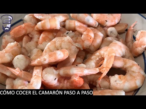 Cómo cocer el camarón paso a paso