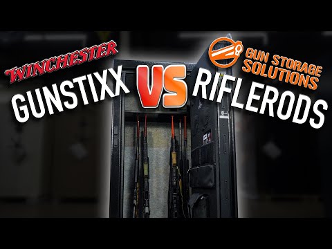 The BEST Long Gun Storage Accessory | Winchester GunStiXX vs RifleRods | Gun Safe Storage Face-Off