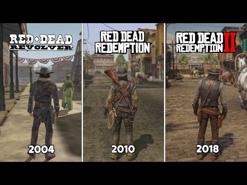 Red Dead Revolver vs Red Dead Redemption vs Red Dead Redemption 2 - Physics and Details Comparison