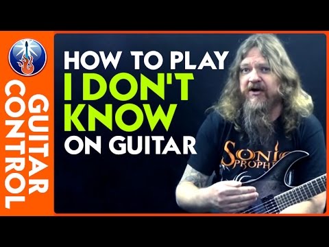 How to Play I Don't Know on Guitar - Ozzy Osbourne Riff Lesson