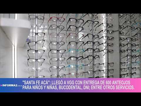 "Santa Fe Acá": llegó a VGG con entrega de 600 Anteojos para niños y niñas, Bucodental, DNI