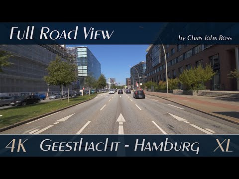 Geesthacht - Hamburg, Germany - 4K (2160p/60p) Ultra HD - XL-Video - Autofahrtvideo
