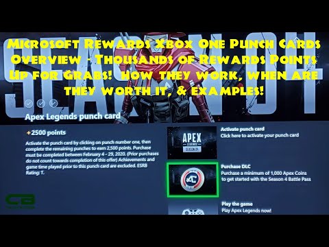 Microsoft Rewards Xbox One Punch Cards Overview 2020 - How they Work, When They're Good & Examples!