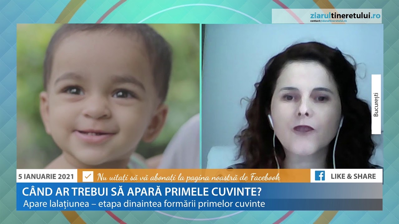 DEZVOLTAREA LIMBAJULUI LA COPII  cu Monica Olteanu - logoped / psihoterapeut