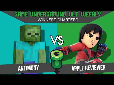 GU 9/27/22 : WINNERS QUARTERS-  Antimony (Steve) vs Apple Reviewer (Mii Brawler)