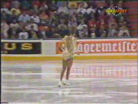 Jill Trenary (USA) - 1990 Worlds, Ladies' Original Program (German Broadcast Feed)