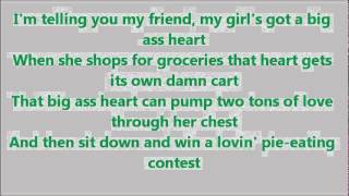 Glee Big ass heart with lyrics