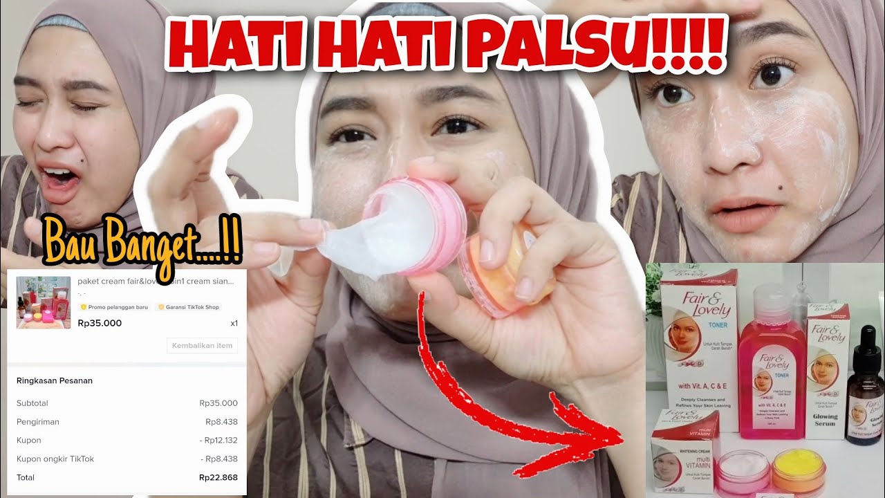 REVIEW PAKET FAIR & LOVELY 5in1 CUMA Rp 22.868 | Bikin Putih Permanen!!!