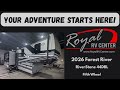 Check out this Video for a 2026 Forest River RiverStone 44DBL(Stock #R005454)  for sale by Royal RV Center. This unit is located in Middlebury, IN
