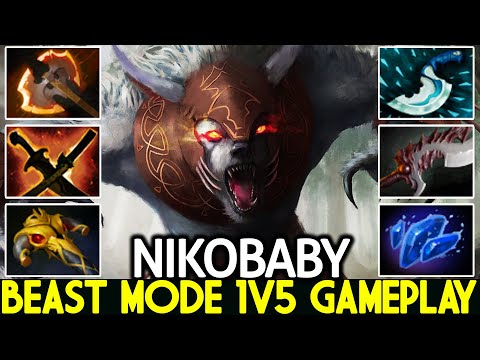 NIKOBABY [Ursa] Absolutely Crazy Beast Mode 1v5 Gameplay Dota 2