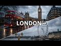 4K Walking In The Rain Westminster London Relaxing ASMR Rain Walking Tour