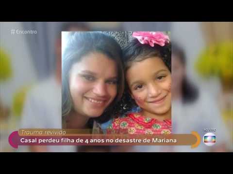 Encontro com Fátima Bernardes 28/01/2019 -Pâmela e Wesley perderam filha de 4 anos; desastre Mariana