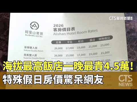 一晚最貴4.5萬！　海拔最高飯店特殊假日房價驚呆網友