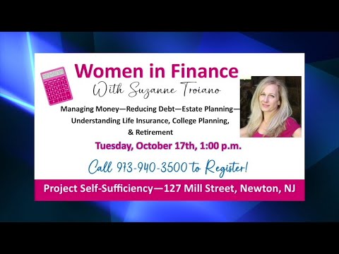 NJ Project Self Sufficiency’s Financial Workshops For Women