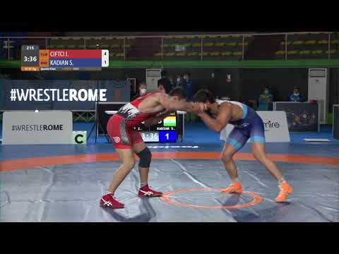 1/4 FS - 97 kg: I. CIFTCI (TUR) v. S. KADIAN (IND)