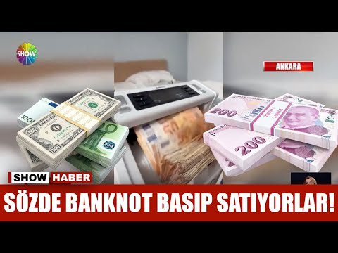 Sözde banknot basıp satıyorlar!