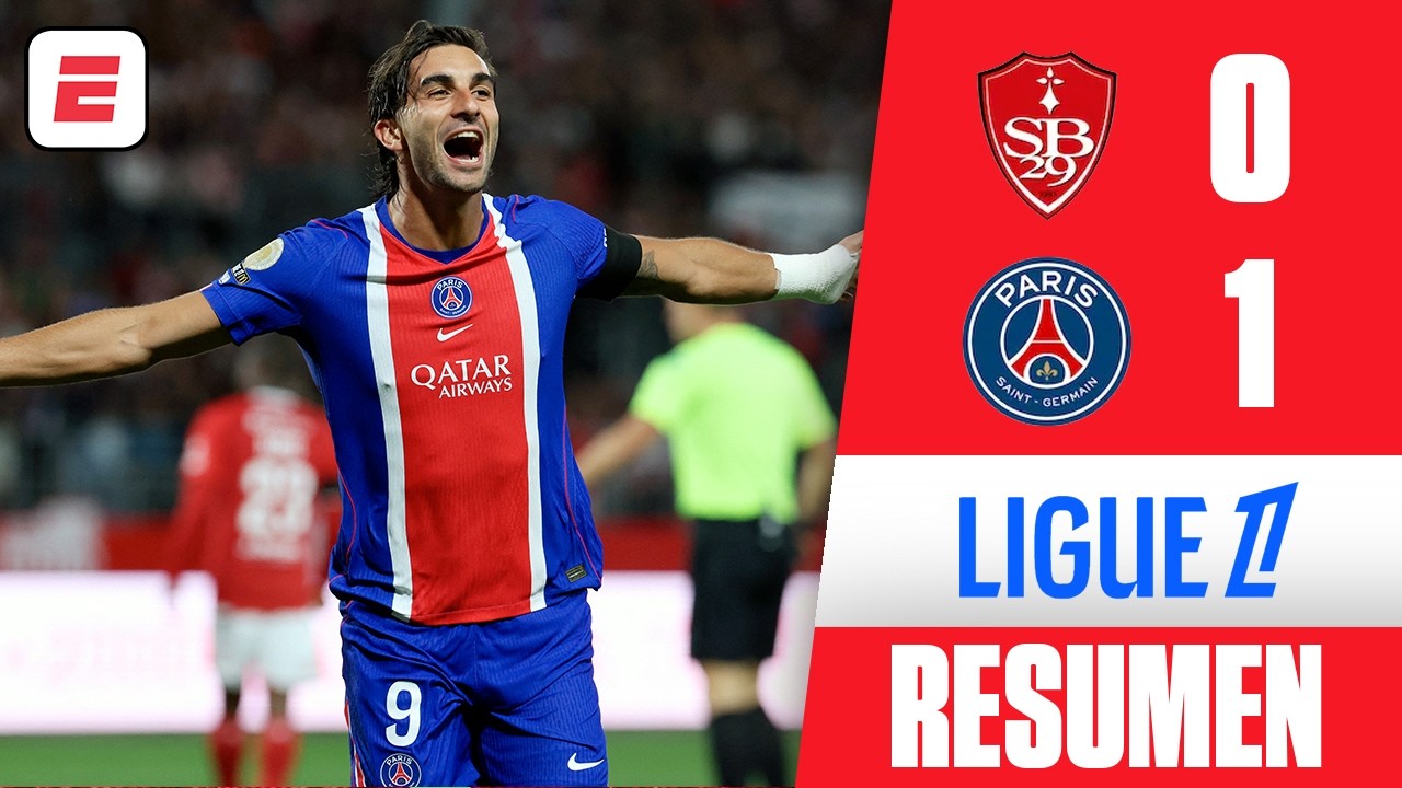 FERRAN TORRES RESCATA AL PSG con su gol y le da PRIMERA VICTORIA ante BREST | Resumen | Ligue 1