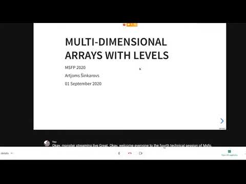 MSFP 2020 - Artjoms Šinkarovs - Multi-Dimensional Arrays with Levels
