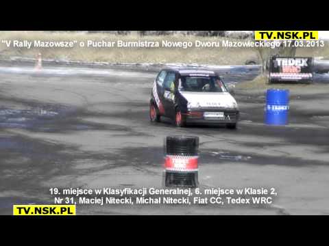 tv.nsk.pl 2013-03-17 V Rally Mazowsze Nowy Dwór Maz., 31, Nitecki, Nitecki, 19m w gen, 6m w kl2