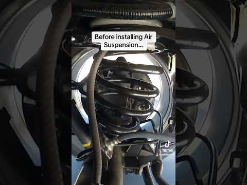 Before VS After installing Air Suspension... #4x4 #AirSuspension #Undercar #CoilSprings