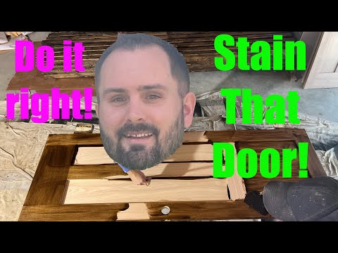 How to stain doors