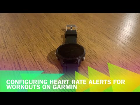 Configuring heart rate alerts for workouts on Garmin