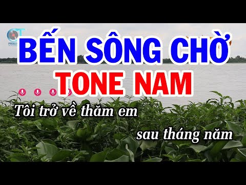 Karaoke Bến Sông Chờ Tone Nam || Beat Mới Hay Nhất 2024  || Đoản Khúc Lam Giang || Phi Vân Điệp Khúc