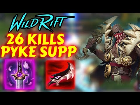 26 KILLS WITH PYKE IN WILD RIFT (NO KIDDING) | Gameplay