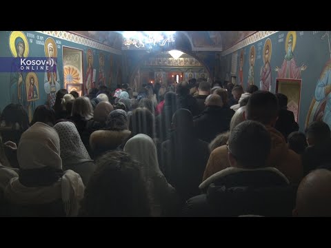 Štrpce, Božićna liturgija u hramu Svetog Nikole