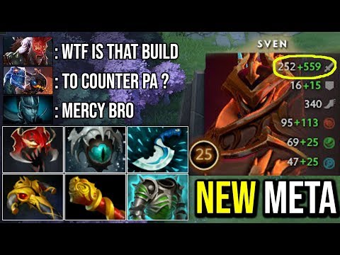 WTF New Meta Sven With Skadi | Non-Stoppable Godlike This Build ACTUALLY WORK 28Kills By Yang Dota 2