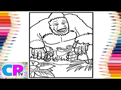 King Kong Coloring Pages/King Kong Save his Girlfriend/Elektronomia - Sky High [NCS Release]