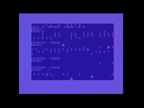 A sad Commodore 64 says ?OUT OF MEMORY  ERROR IN 0