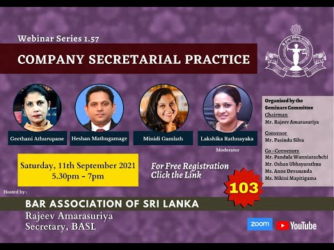 BASL Webinar 1.57 - Company Secretarial Practice