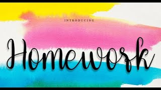 Homework chemical equilibrium Lecture 1 part 1