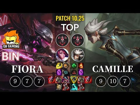 SN Bin Fiora vs Camille Top - KR Patch 10.25