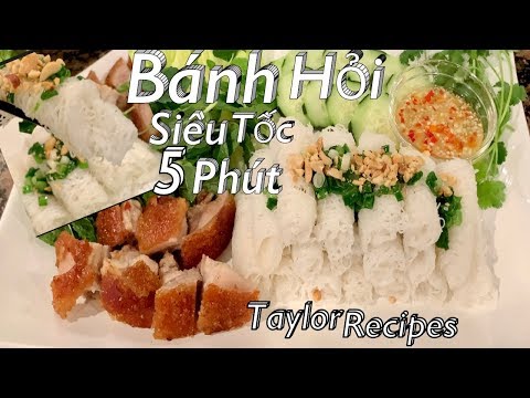 Bánh hỏi heo quay