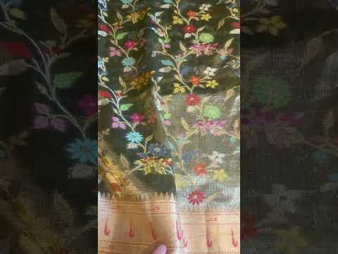 Double Tissue Kotadoria with Paithani Muniya Border