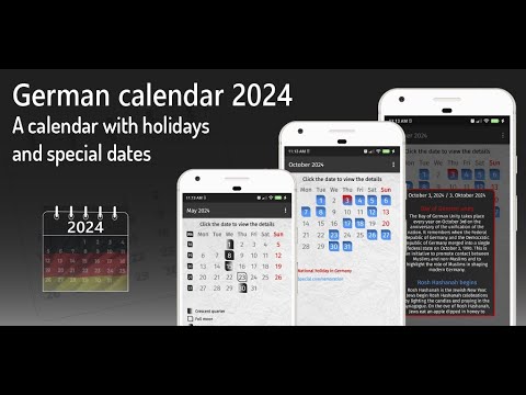 germany calendar 2024 for Android - Free App Download