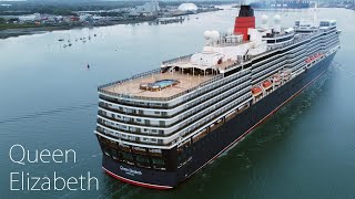 Queen Elizabeth Arriving Port of Southampton from Australia and another New Drone and Near Miss